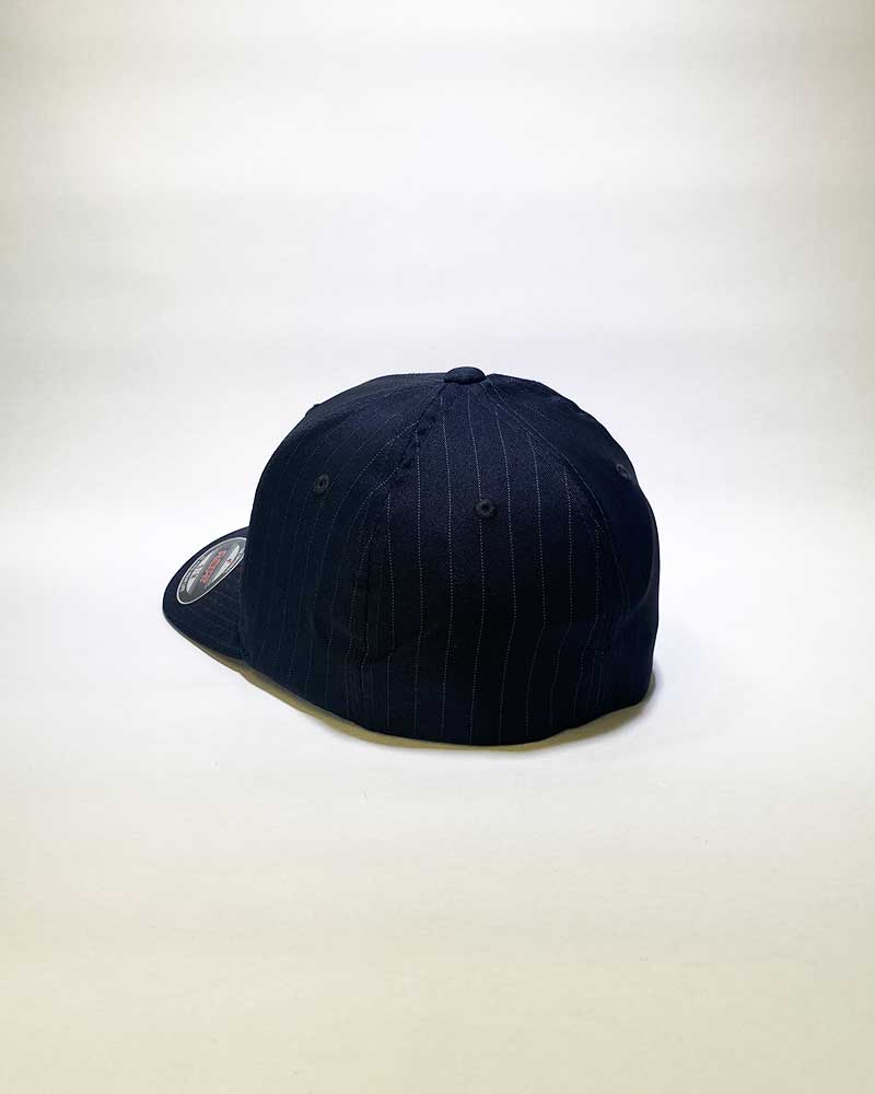 V's Navy Pinstripe Fitted Hat