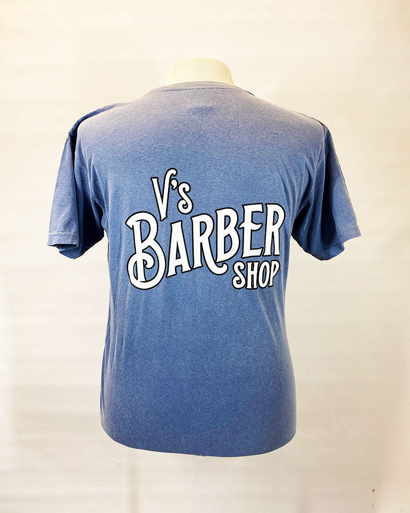 V’s Barbershop Stacked Logo T-Shirt
